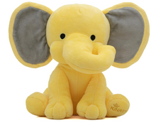 Load image into Gallery viewer, Customized Birth Announcement Stuffed Elephants