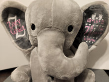 Load image into Gallery viewer, Customized Birth Announcement Stuffed Elephants