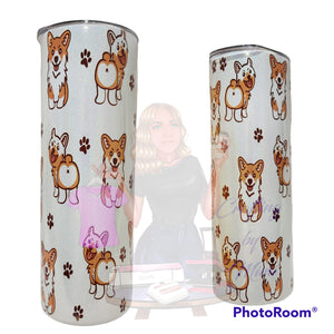 Customized 20 or 30oz Straight-walled Sublimated Tumblers